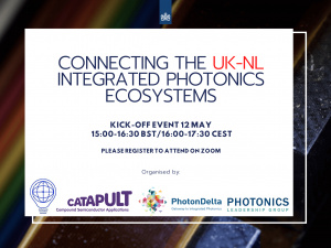 Connecting the UK-NL integrated photonics ecosystems 12 May 15-16:30 BST